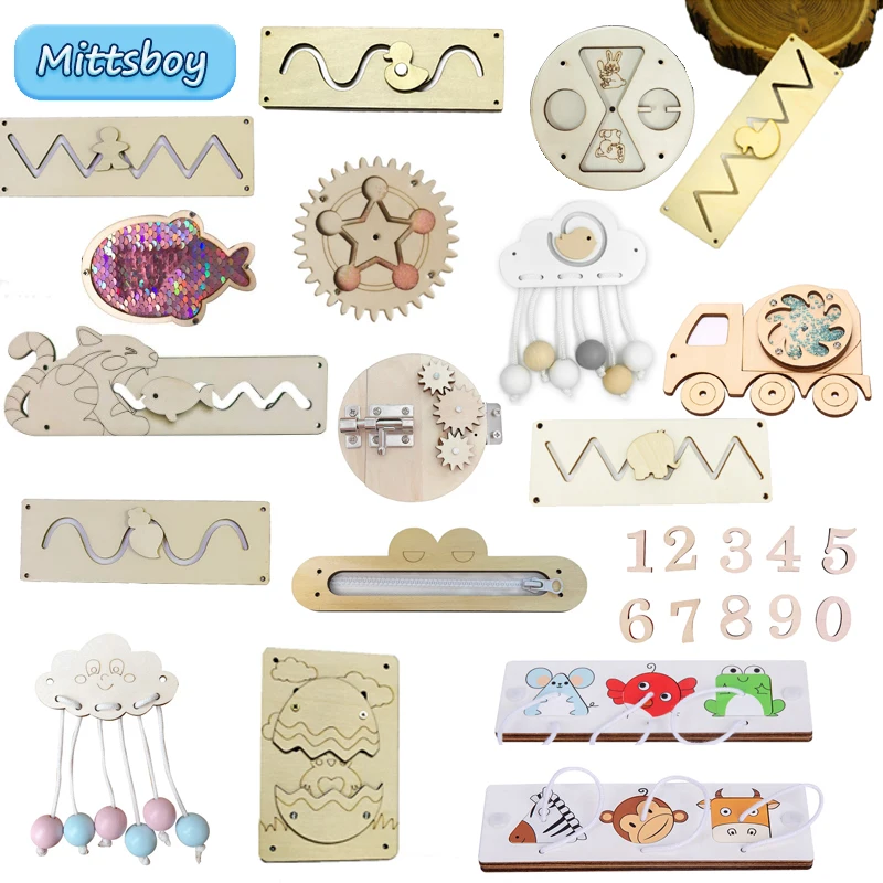 Woodworking Usa - Tablica Manipulacyjna DIY Montessori Zabawki Edukacyjne