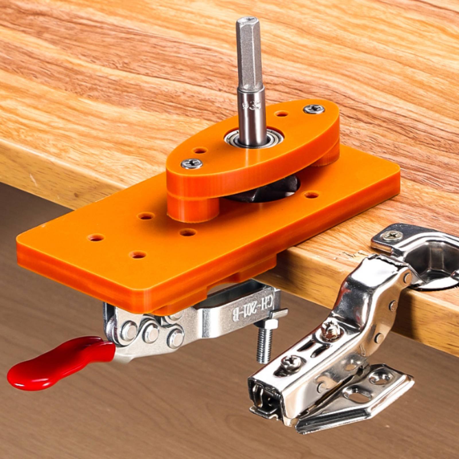 Woodworking Jig - Szablon do wiercenia otworów pod zawiasy