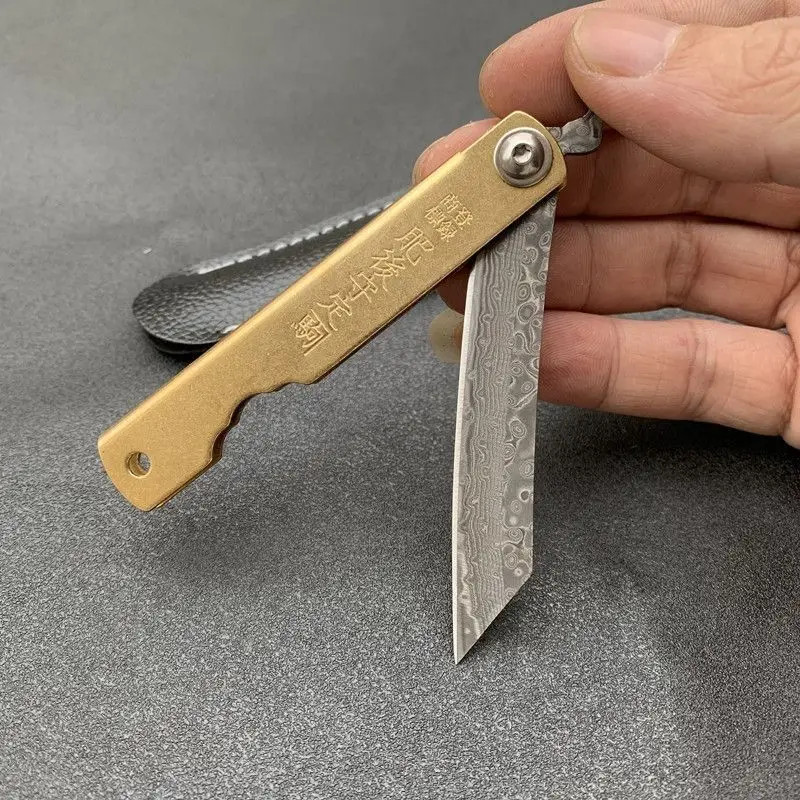 Woodworking Japanese - Higonokami Japoński Mini Nóż Składany Kieszonkowy
