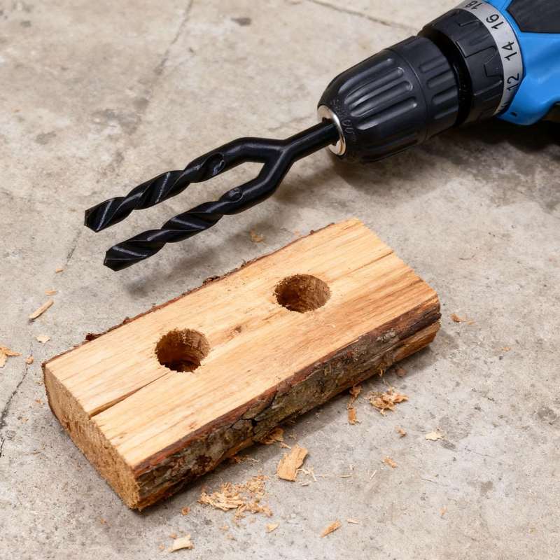 Woodworking Jokes - Wiertło dwugłowicowe - nowość, żartobliwa sztuczka,