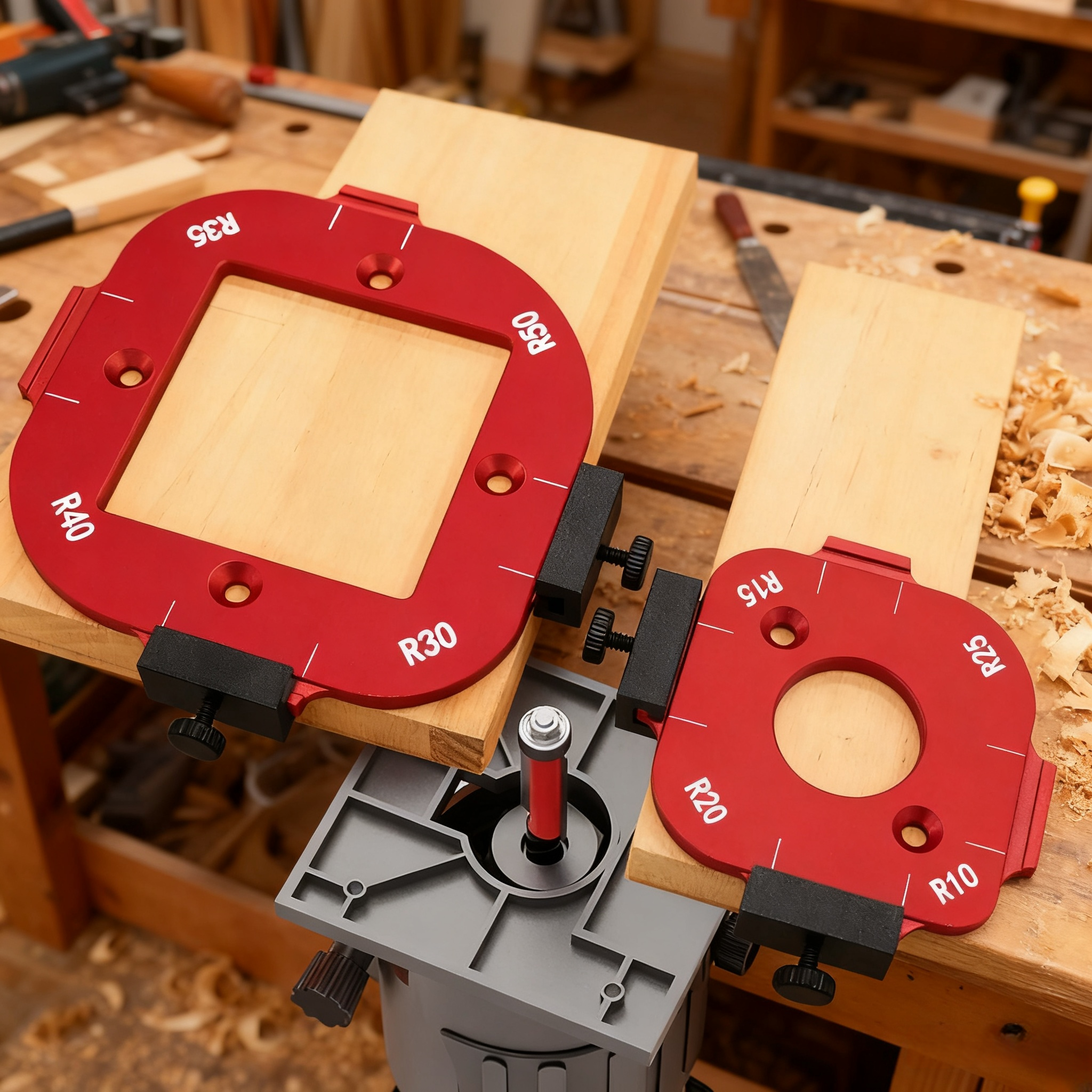 Woodworking Jig - 2 szt. Szablon do frezowania kątów