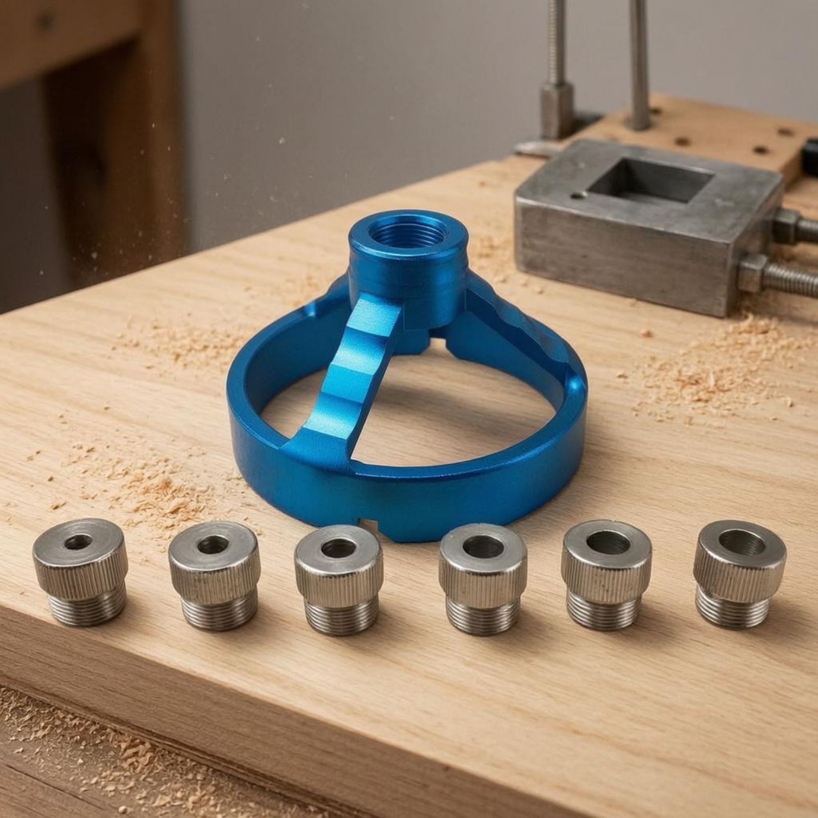 Prowadnica wiertarska z tuleją – Woodworking Jig recenzja i cena