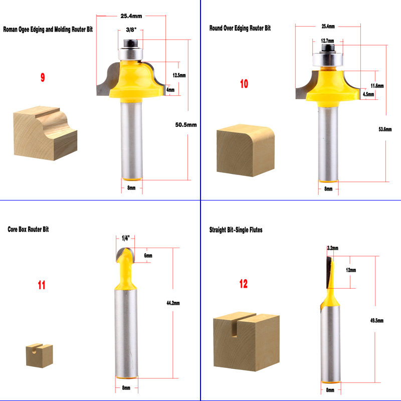 1pc 8mm Shank frezarka do drew – Woodworking Usa recenzja i cena