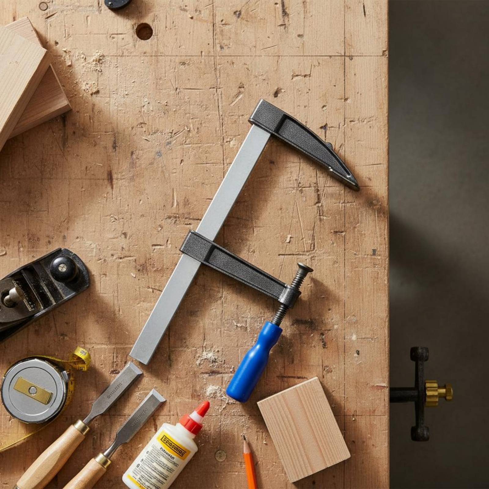 Zacisk stolarski F-Clamp z łat – Woodworking Workshop recenzja i cena