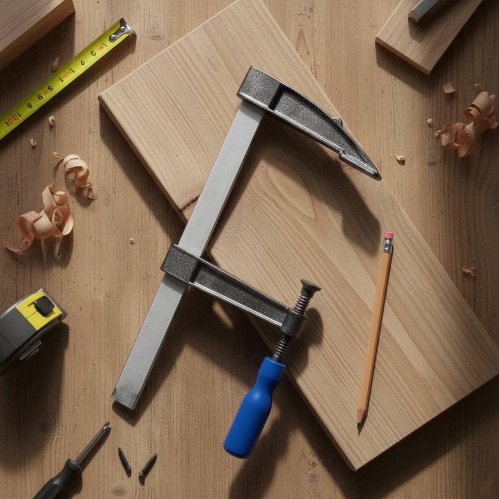 Zacisk stolarski F-Clamp z łat – Woodworking Workshop recenzja i cena
