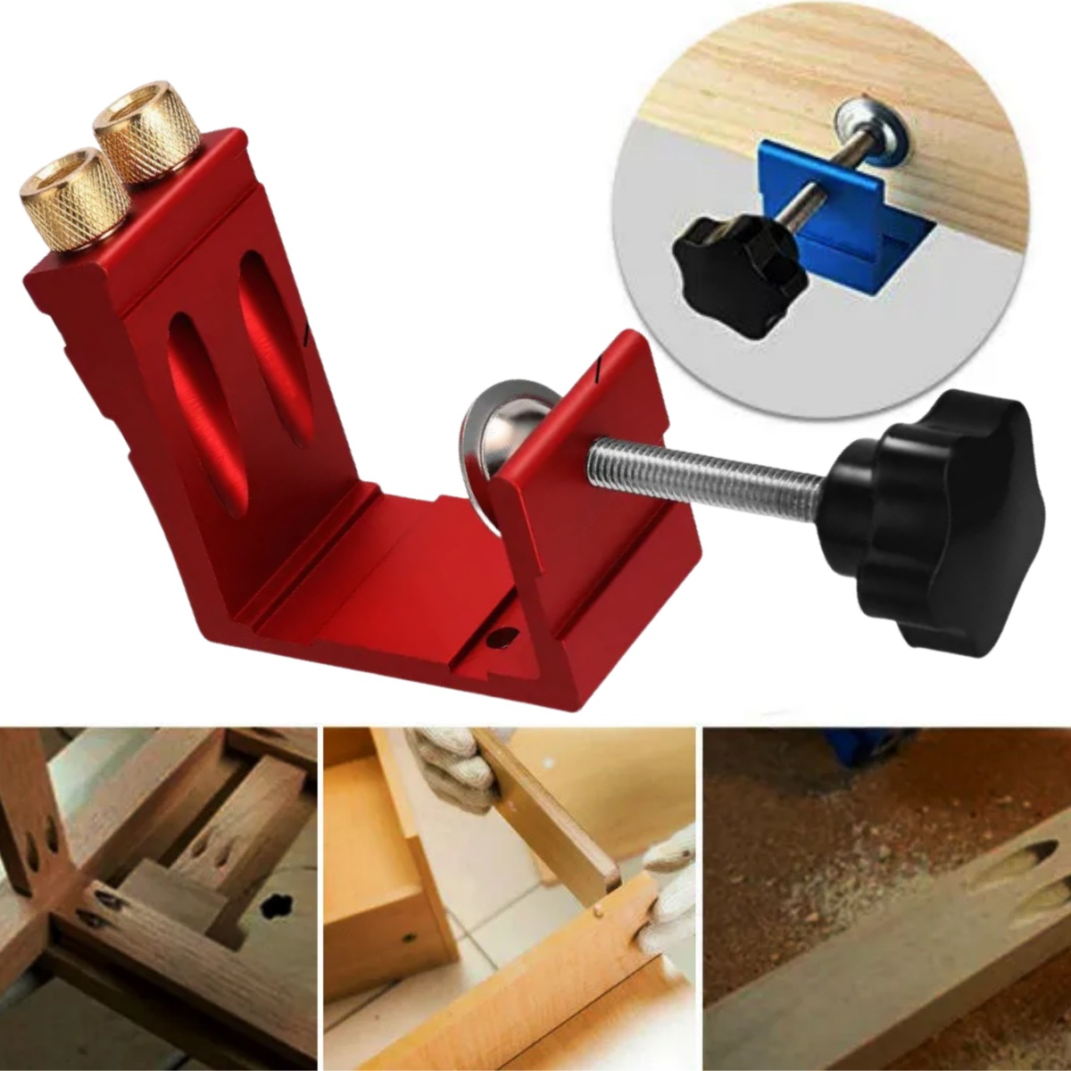 Zestaw szablonów do otworów ki – Woodworking Jig recenzja i cena
