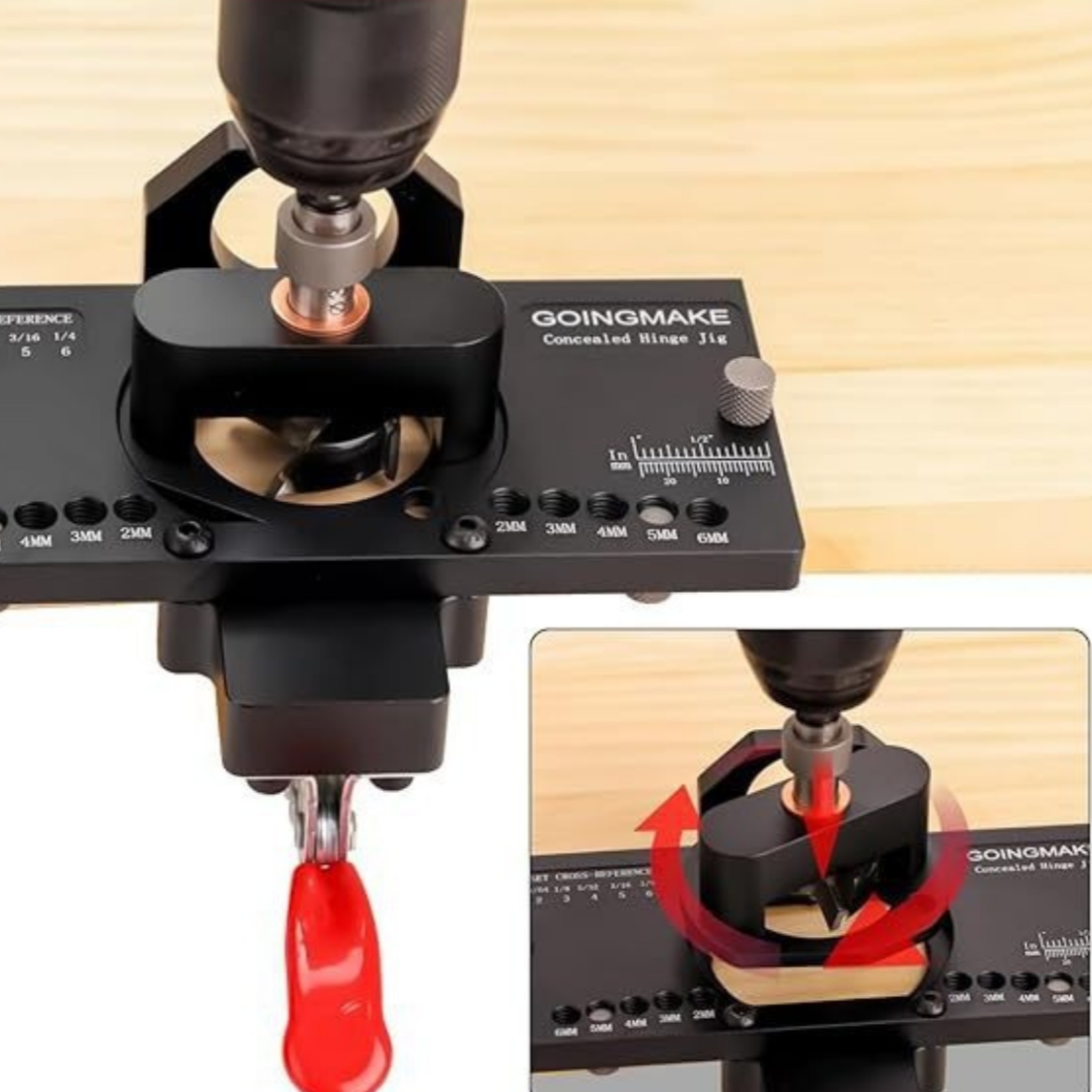 Szablon do zawiasów 35 mm, pre – Woodworking Jig recenzja i cena
