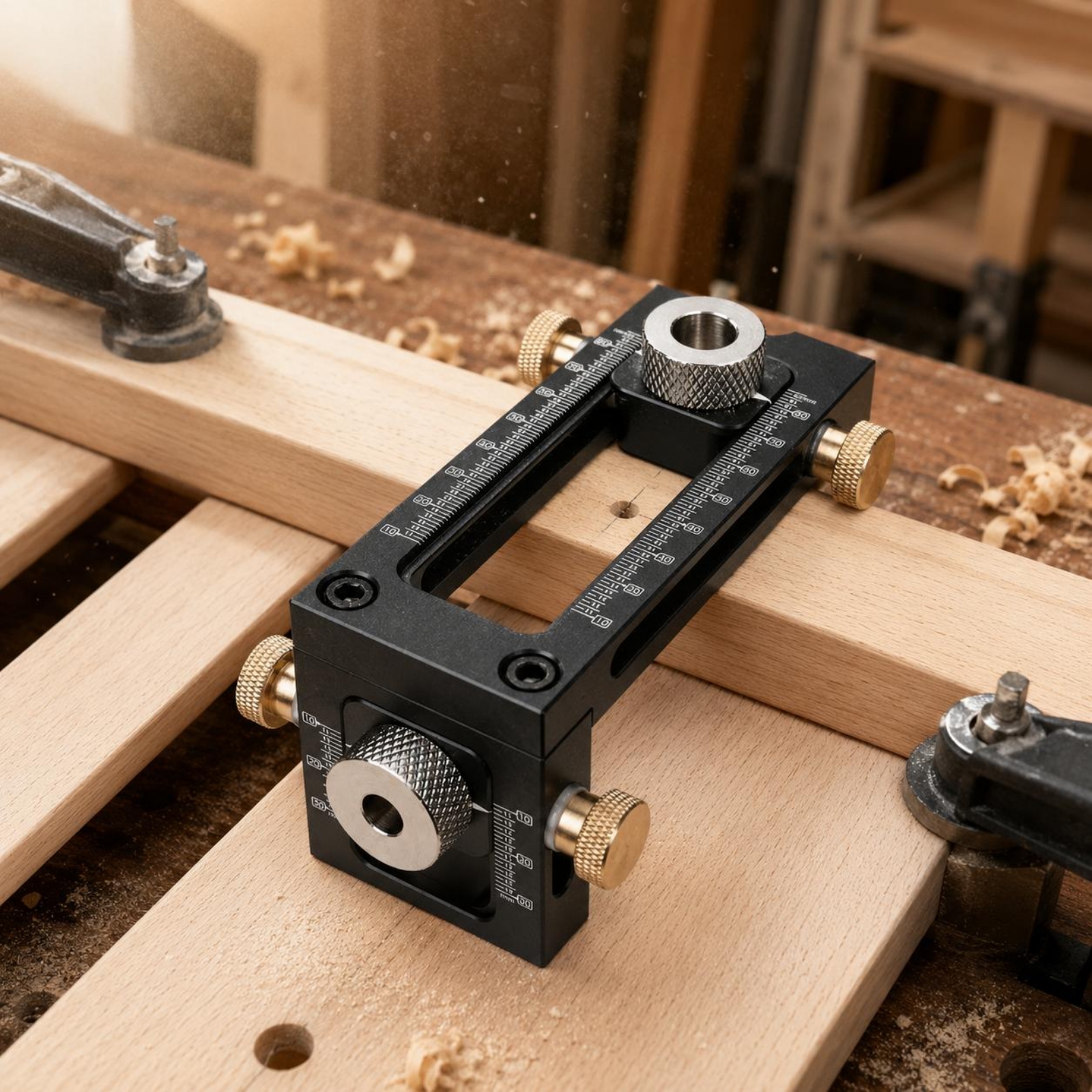 Regulowany przyrząd do wiercen – Woodworking Jig recenzja i cena