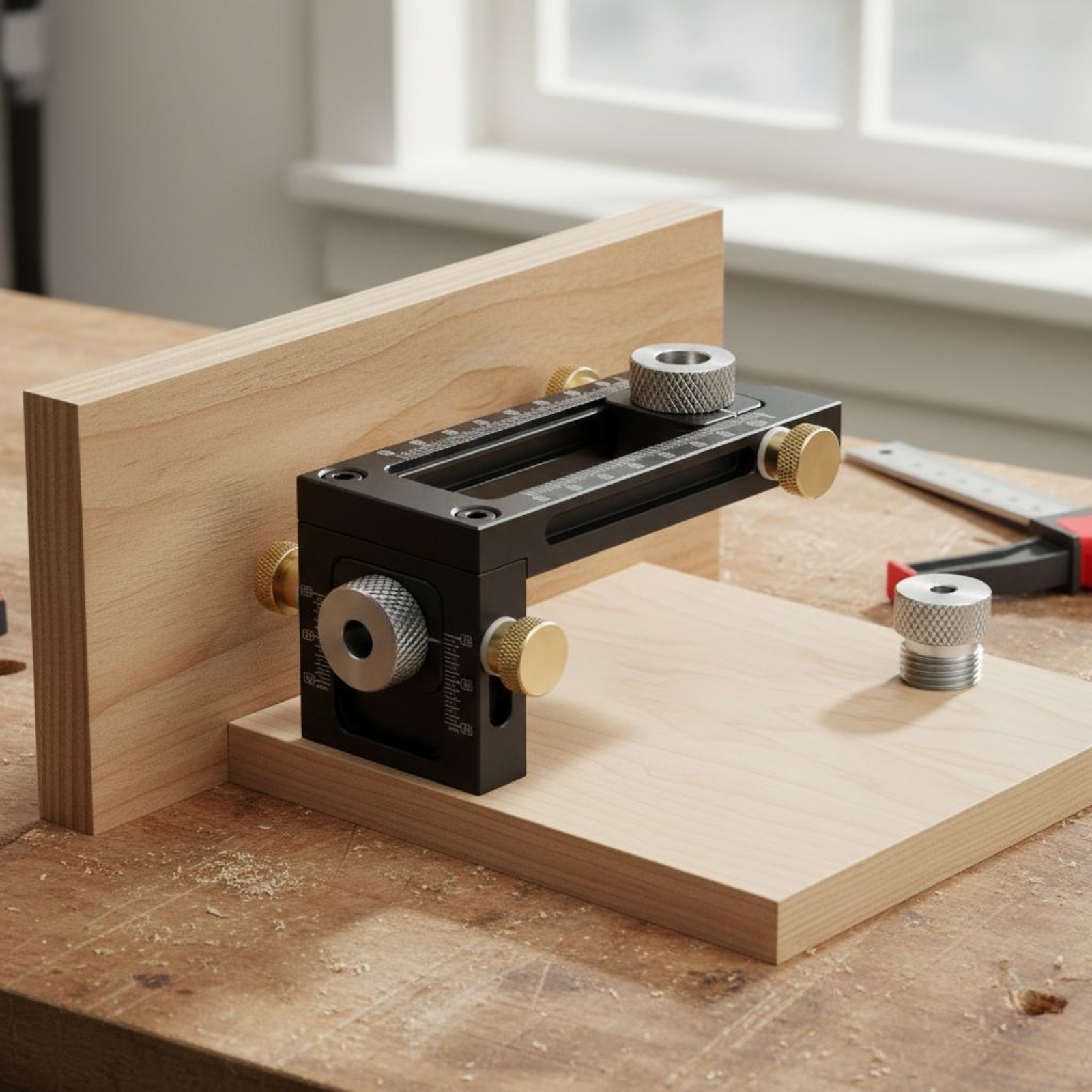 Regulowany przyrząd do wiercen – Woodworking Jig recenzja i cena