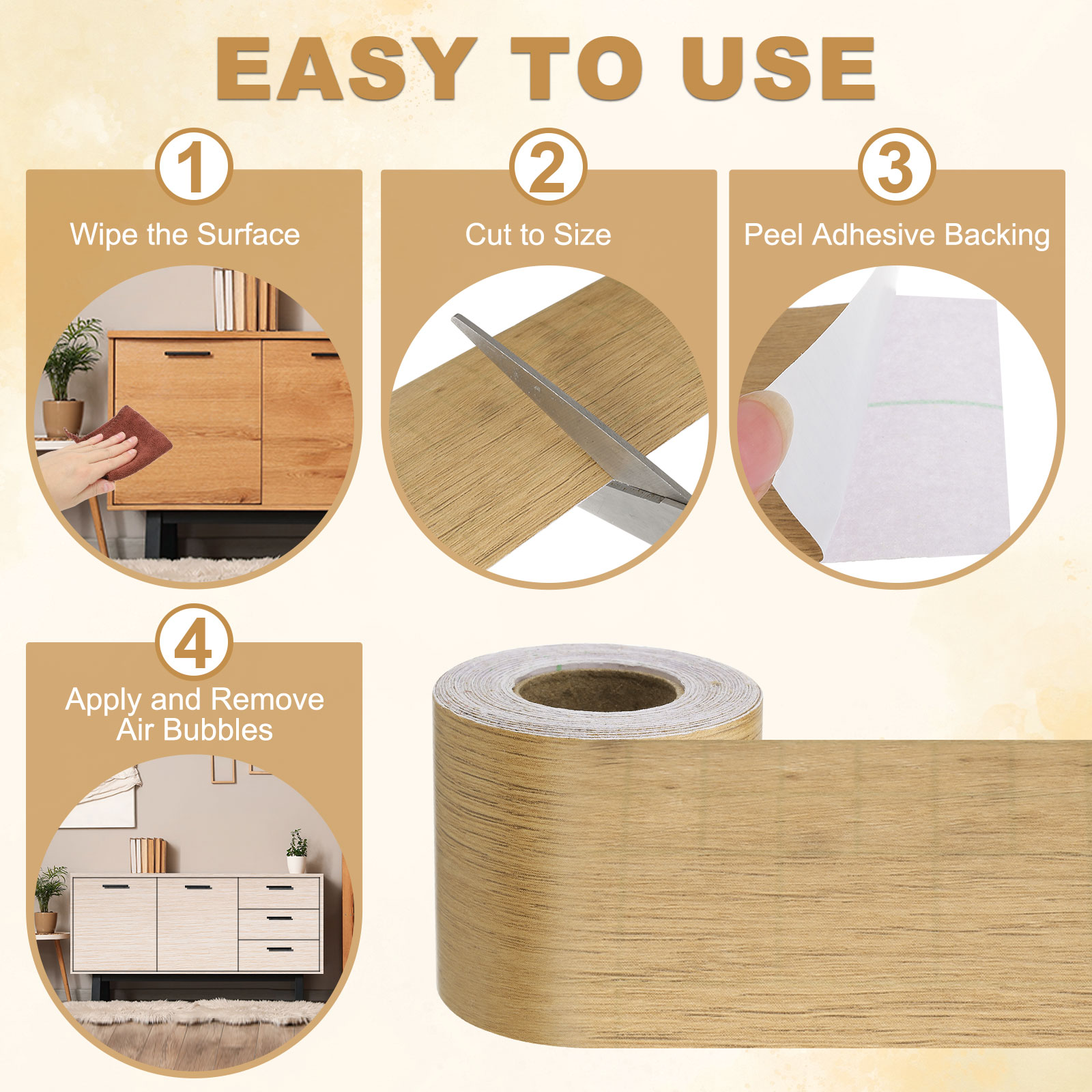 Taśma naprawcza do drewna o fa – Xfasten Woodworking Tape recenzja i cena