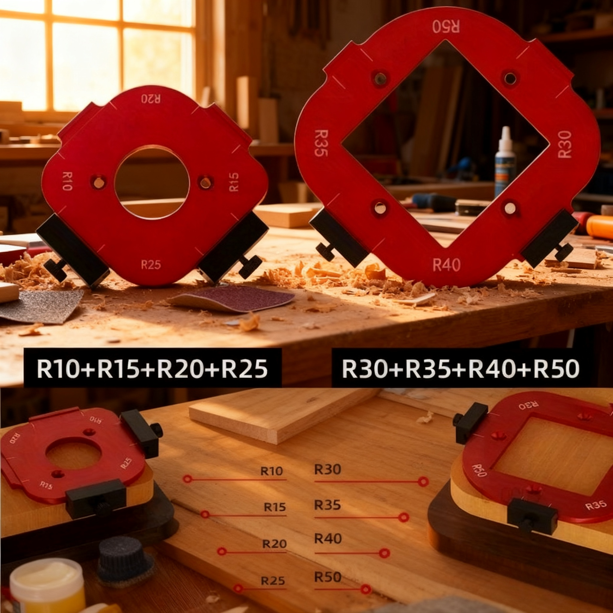 2 szt. Szablon do frezowania k – Woodworking Jig recenzja i cena